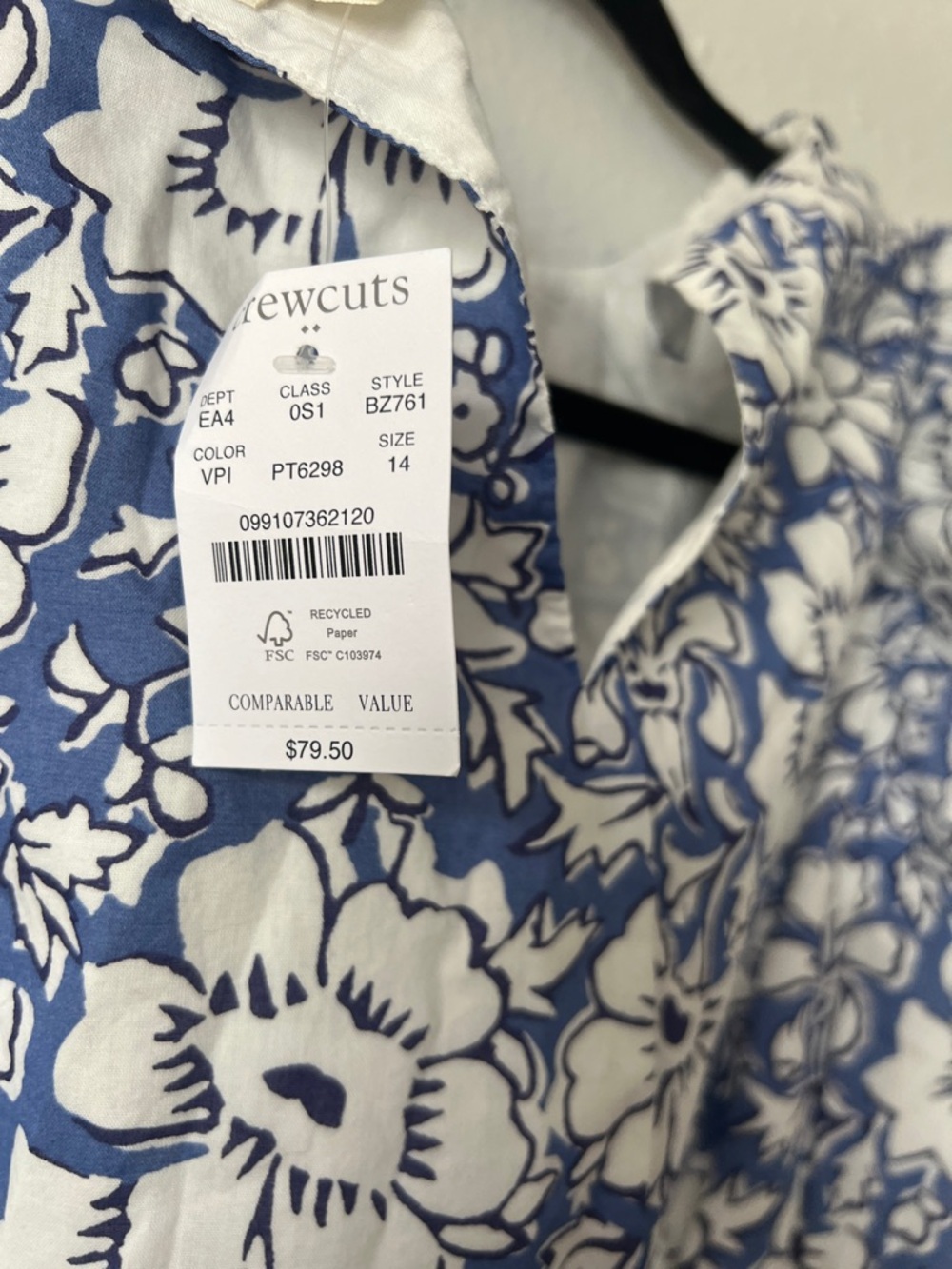 J. Crew crewcuts Girls Floral Dress 14 - Picture 5 of 7